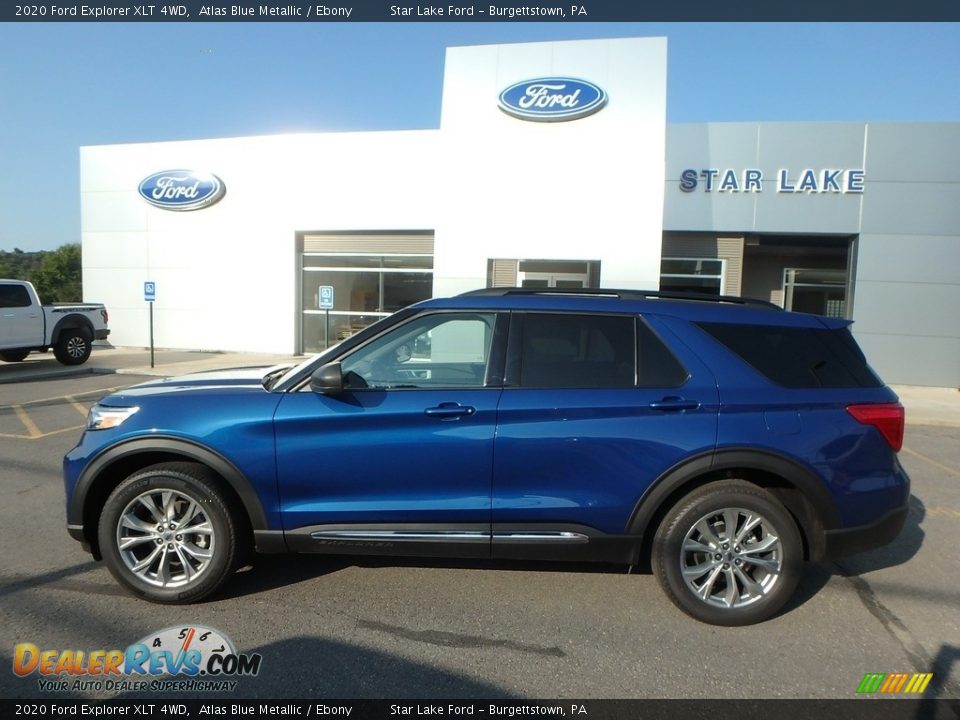 2020 Ford Explorer XLT 4WD Atlas Blue Metallic / Ebony Photo #9