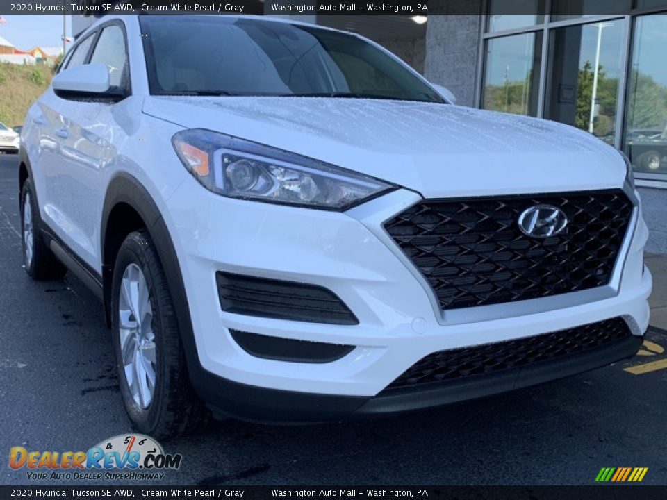 2020 Hyundai Tucson SE AWD Cream White Pearl / Gray Photo #1