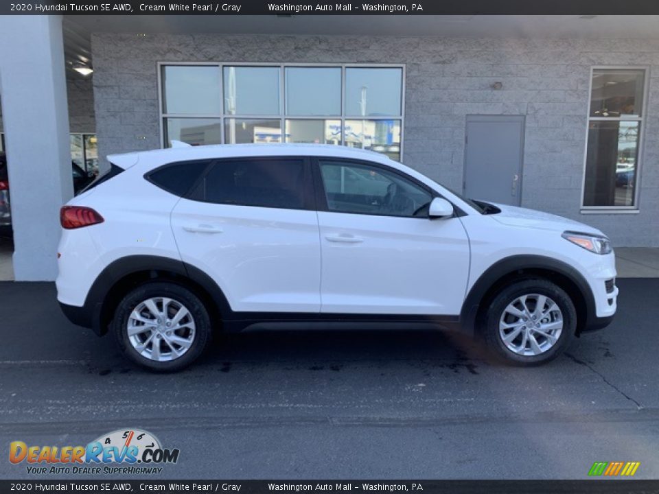 2020 Hyundai Tucson SE AWD Cream White Pearl / Gray Photo #3