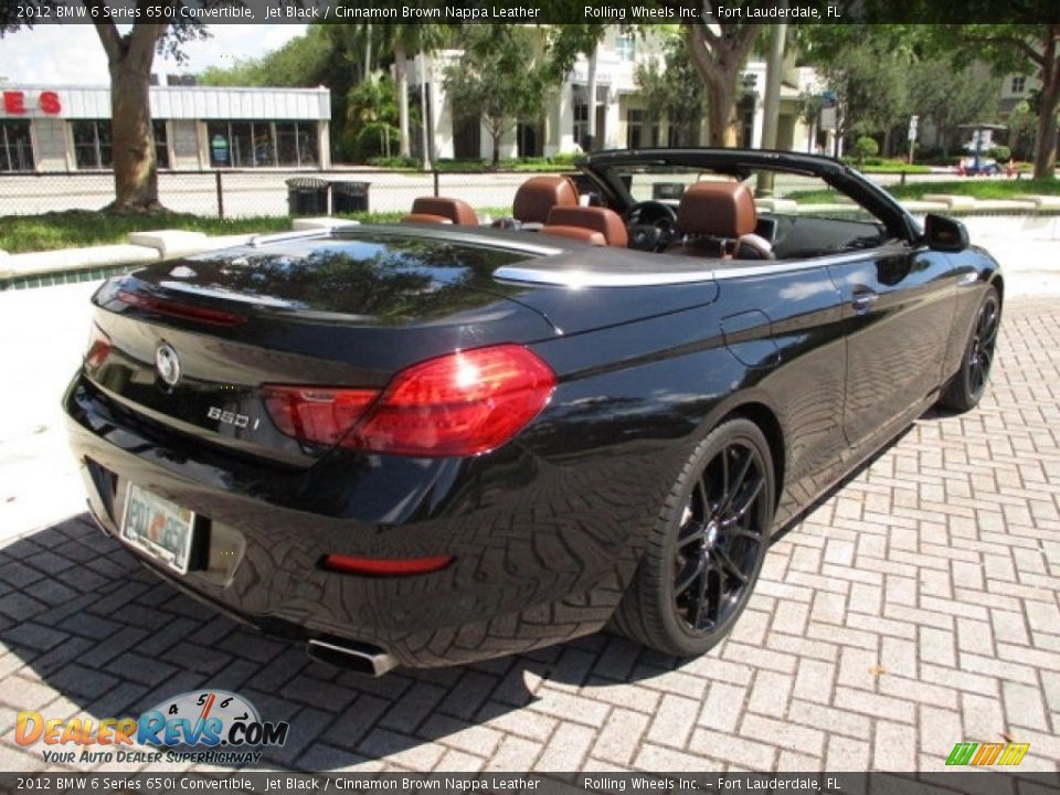 2012 BMW 6 Series 650i Convertible Jet Black / Cinnamon Brown Nappa Leather Photo #1
