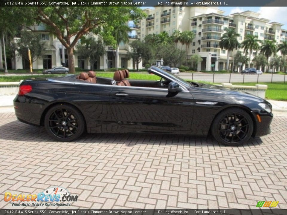 2012 BMW 6 Series 650i Convertible Jet Black / Cinnamon Brown Nappa Leather Photo #3