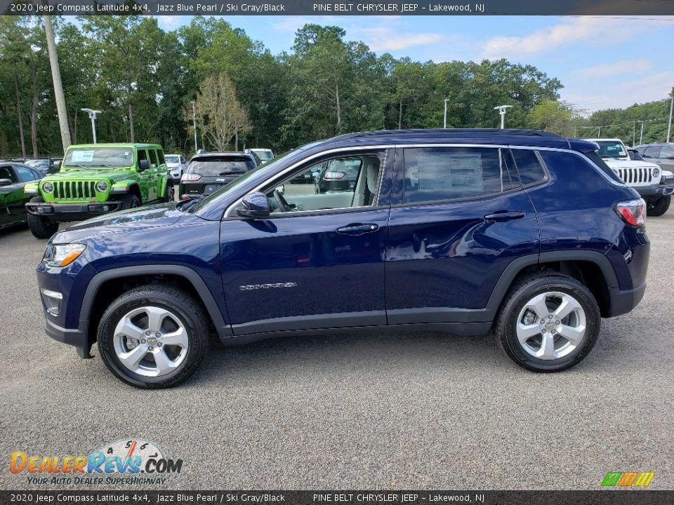 2020 Jeep Compass Latitude 4x4 Jazz Blue Pearl / Ski Gray/Black Photo #3