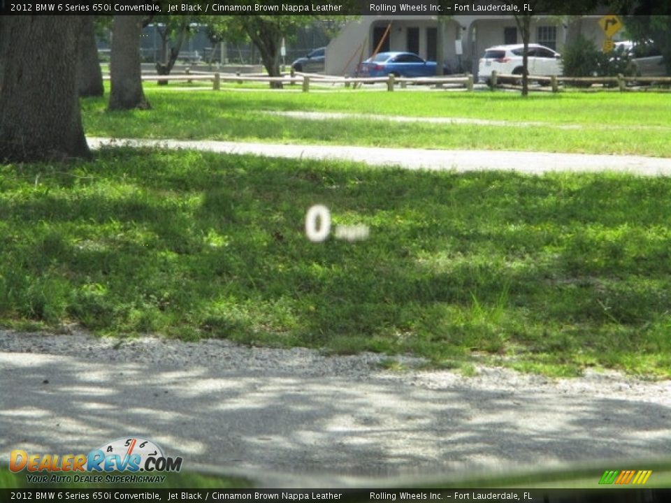 2012 BMW 6 Series 650i Convertible Jet Black / Cinnamon Brown Nappa Leather Photo #4