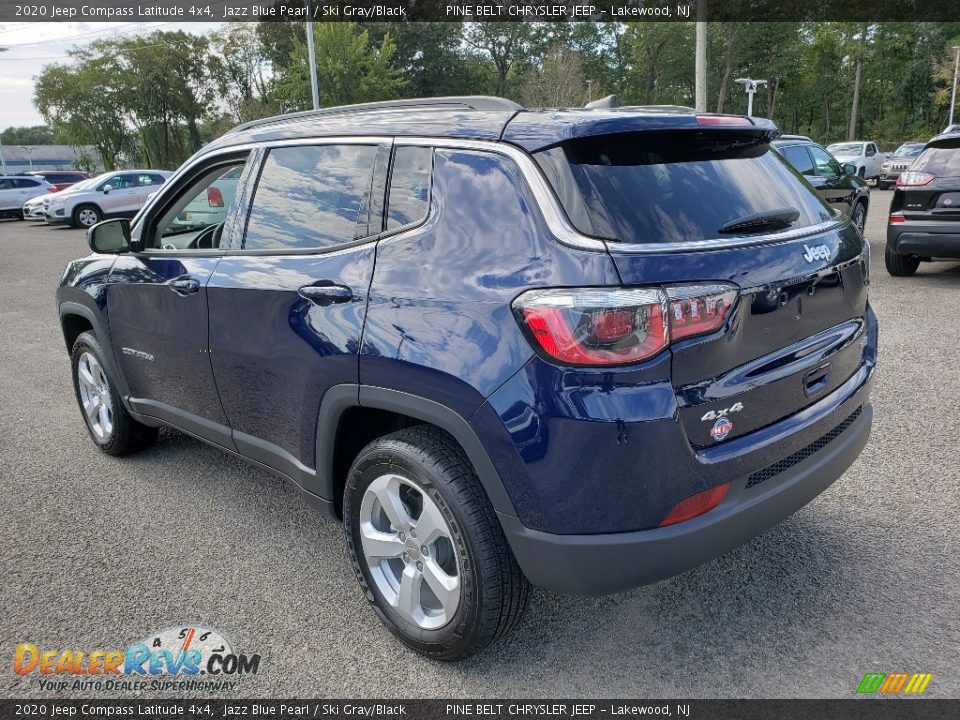 2020 Jeep Compass Latitude 4x4 Jazz Blue Pearl / Ski Gray/Black Photo #4