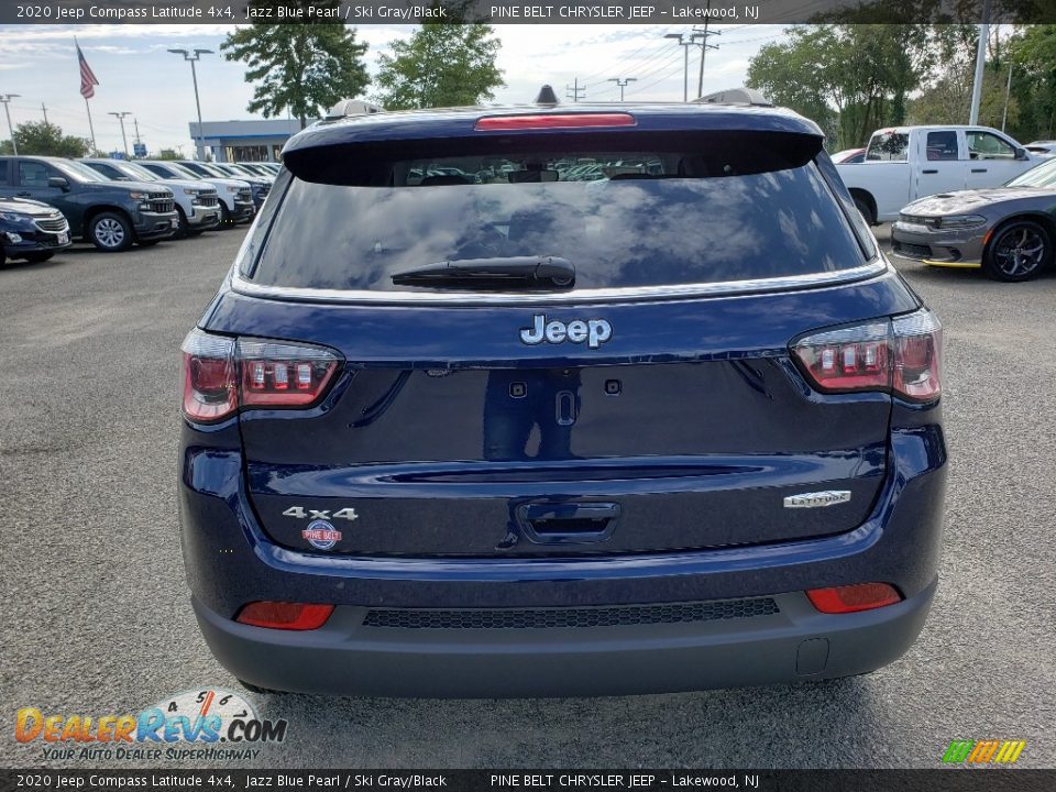 2020 Jeep Compass Latitude 4x4 Jazz Blue Pearl / Ski Gray/Black Photo #5