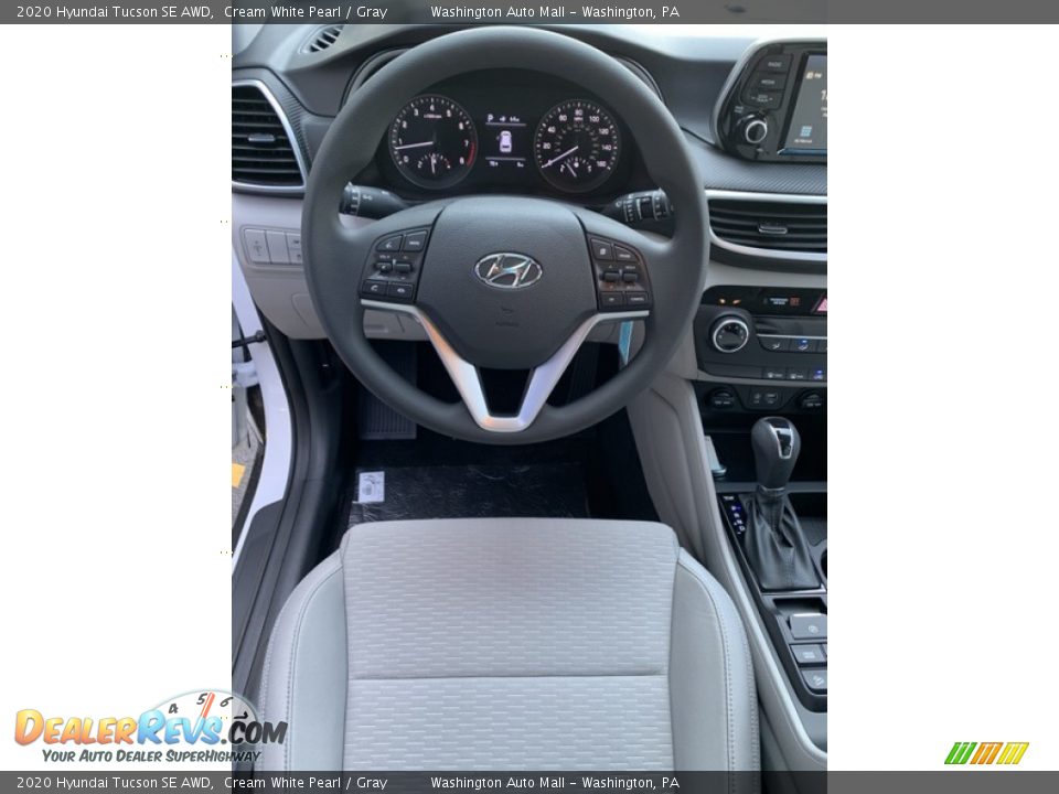 2020 Hyundai Tucson SE AWD Cream White Pearl / Gray Photo #14