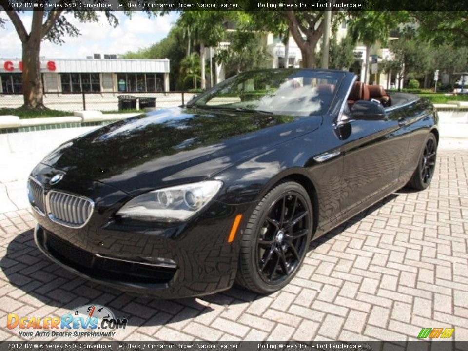 2012 BMW 6 Series 650i Convertible Jet Black / Cinnamon Brown Nappa Leather Photo #11