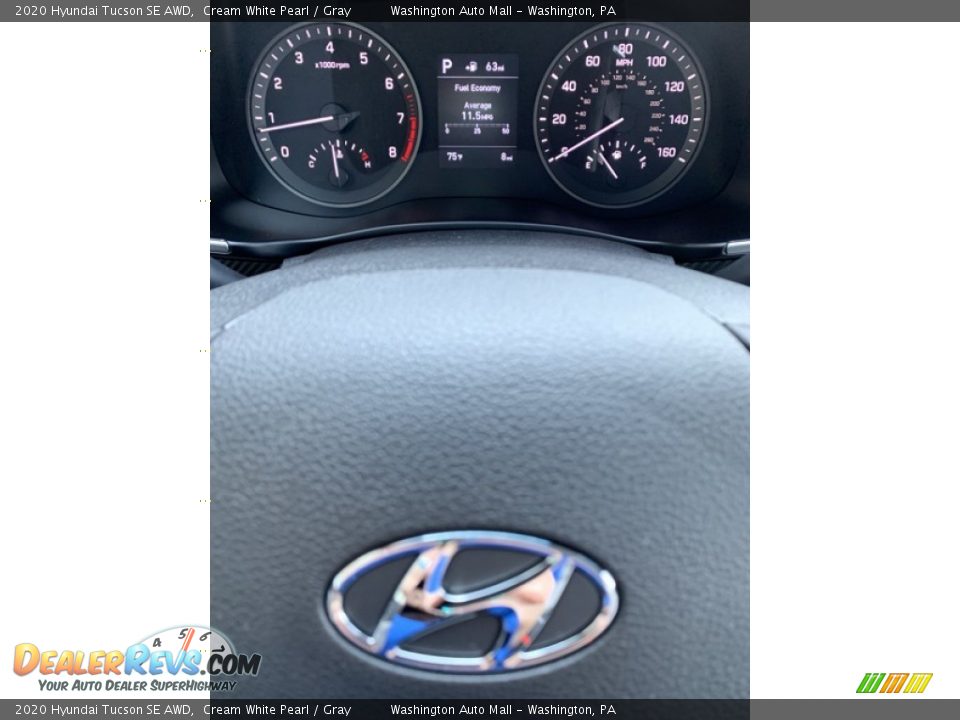2020 Hyundai Tucson SE AWD Cream White Pearl / Gray Photo #31