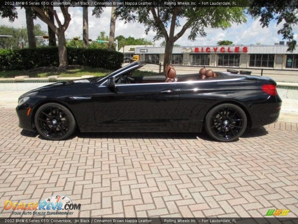 2012 BMW 6 Series 650i Convertible Jet Black / Cinnamon Brown Nappa Leather Photo #13