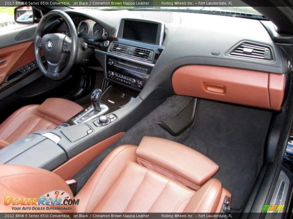 2012 BMW 6 Series 650i Convertible Jet Black / Cinnamon Brown Nappa Leather Photo #14