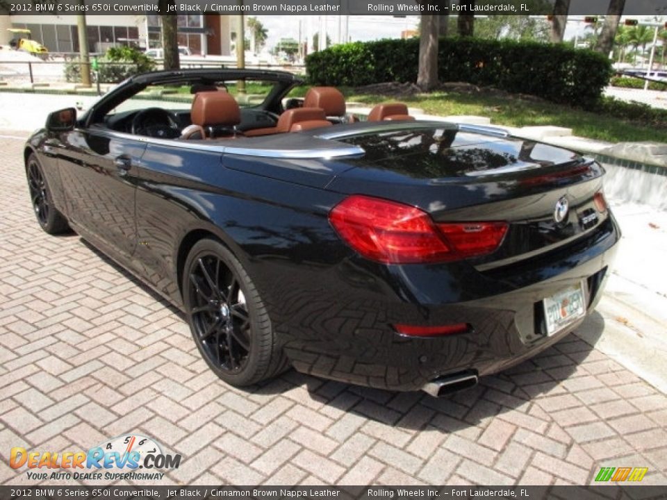 2012 BMW 6 Series 650i Convertible Jet Black / Cinnamon Brown Nappa Leather Photo #15