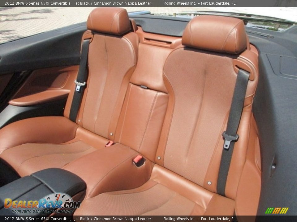 2012 BMW 6 Series 650i Convertible Jet Black / Cinnamon Brown Nappa Leather Photo #17
