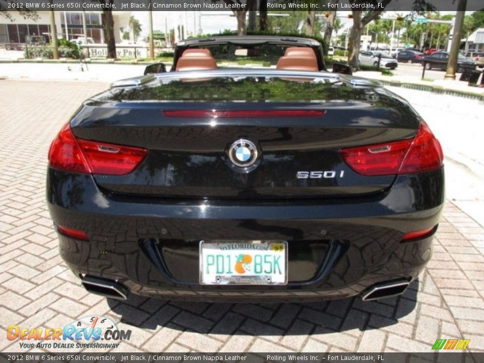 2012 BMW 6 Series 650i Convertible Jet Black / Cinnamon Brown Nappa Leather Photo #18