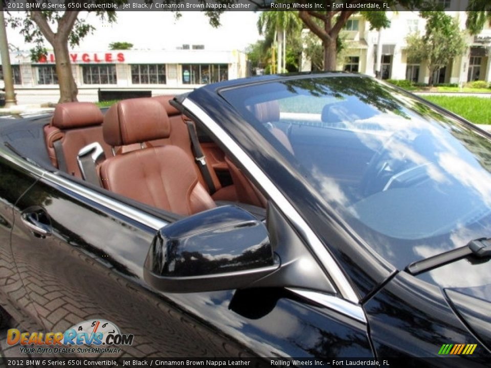 2012 BMW 6 Series 650i Convertible Jet Black / Cinnamon Brown Nappa Leather Photo #20