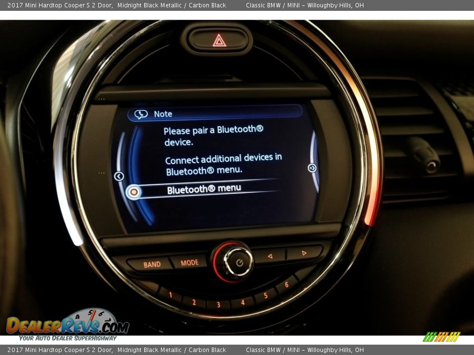 2017 Mini Hardtop Cooper S 2 Door Midnight Black Metallic / Carbon Black Photo #11