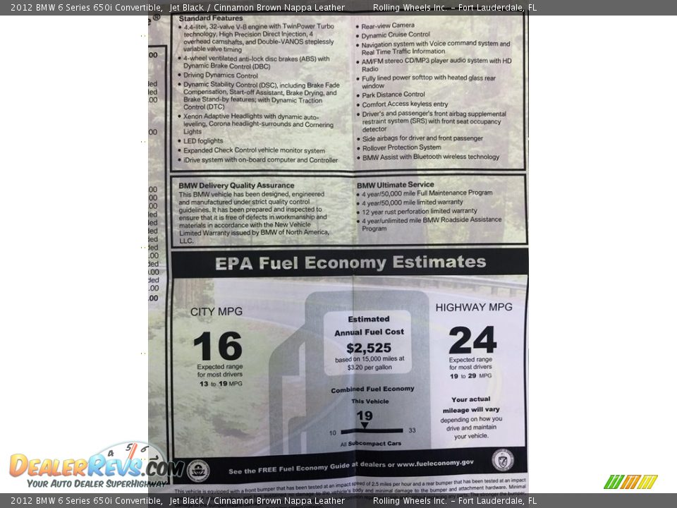 2012 BMW 6 Series 650i Convertible Jet Black / Cinnamon Brown Nappa Leather Photo #23