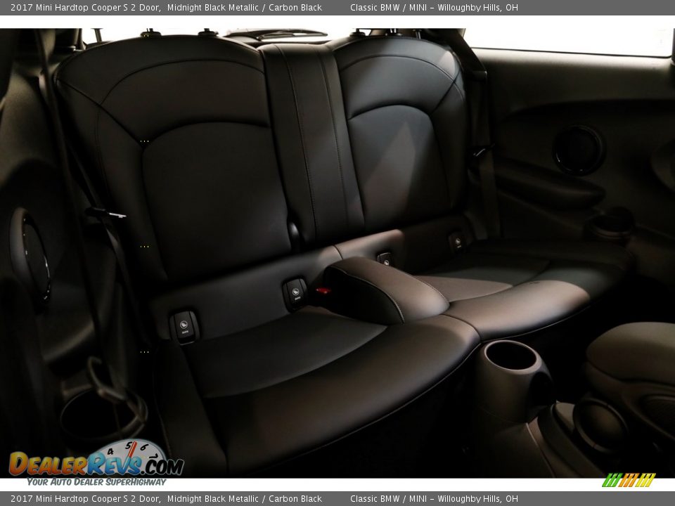 2017 Mini Hardtop Cooper S 2 Door Midnight Black Metallic / Carbon Black Photo #17