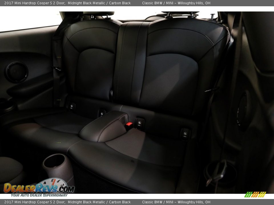 2017 Mini Hardtop Cooper S 2 Door Midnight Black Metallic / Carbon Black Photo #18
