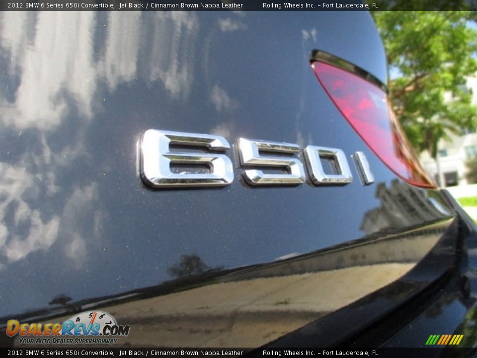 2012 BMW 6 Series 650i Convertible Jet Black / Cinnamon Brown Nappa Leather Photo #28
