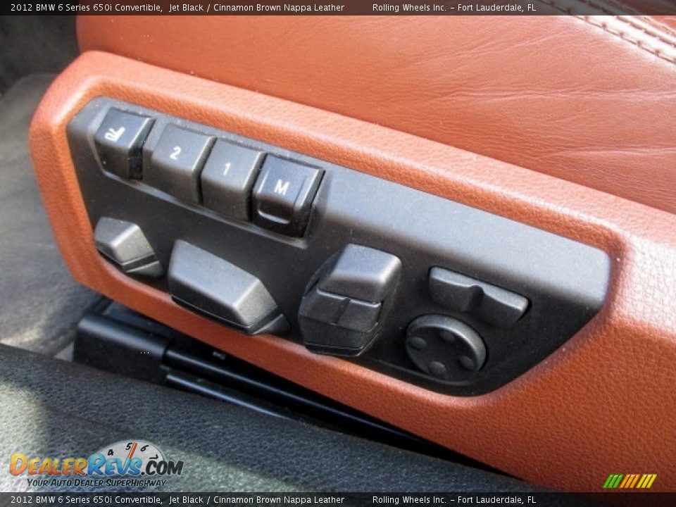 2012 BMW 6 Series 650i Convertible Jet Black / Cinnamon Brown Nappa Leather Photo #29