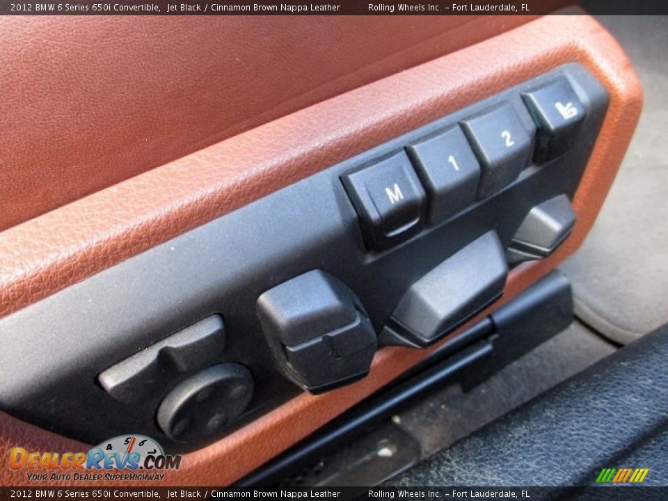 2012 BMW 6 Series 650i Convertible Jet Black / Cinnamon Brown Nappa Leather Photo #30