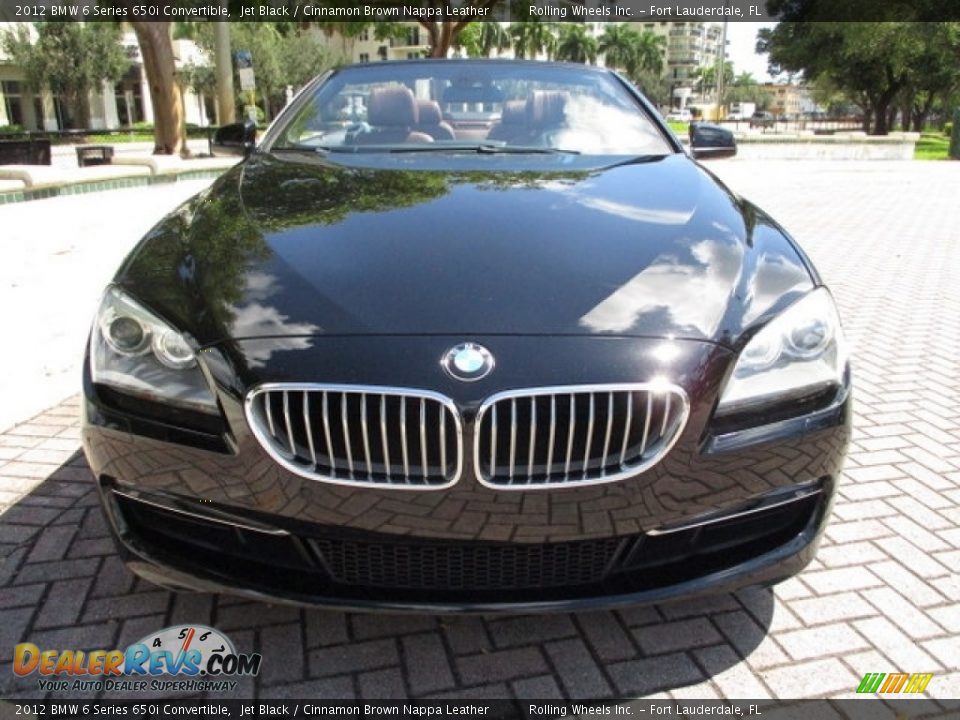 2012 BMW 6 Series 650i Convertible Jet Black / Cinnamon Brown Nappa Leather Photo #31