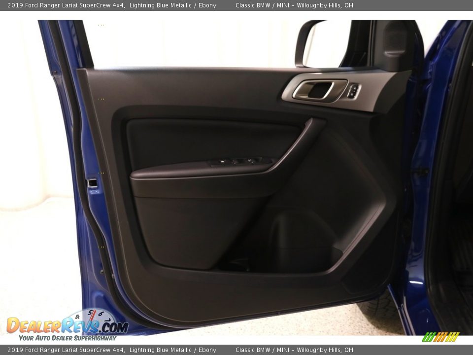 2019 Ford Ranger Lariat SuperCrew 4x4 Lightning Blue Metallic / Ebony Photo #5