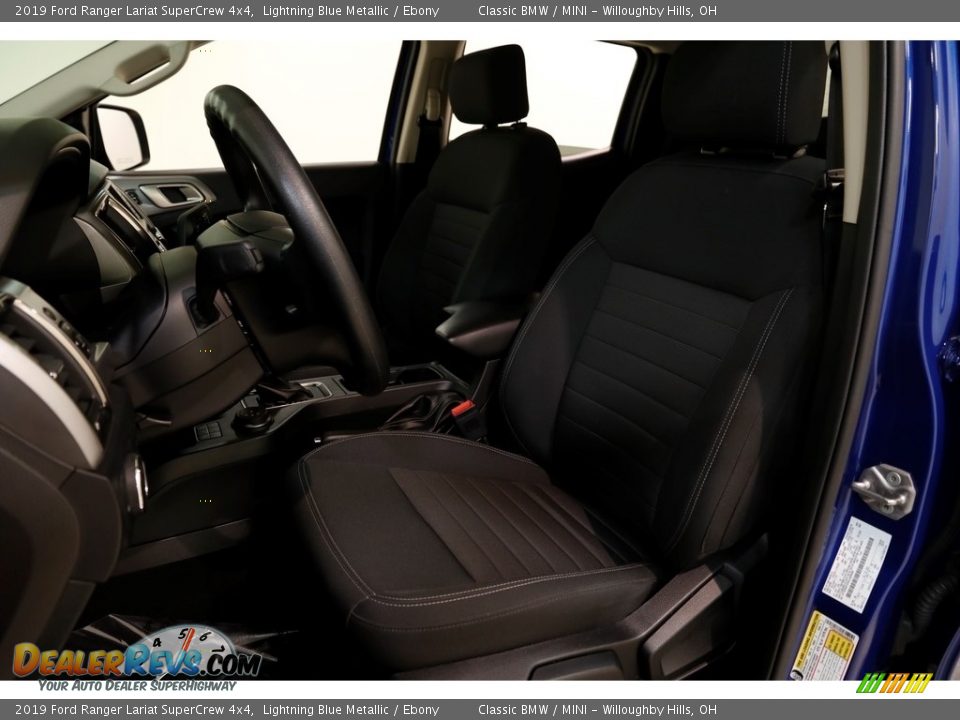 2019 Ford Ranger Lariat SuperCrew 4x4 Lightning Blue Metallic / Ebony Photo #6