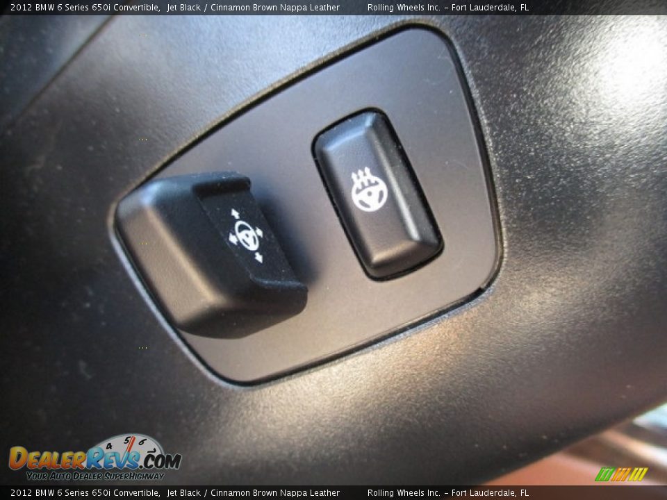 2012 BMW 6 Series 650i Convertible Jet Black / Cinnamon Brown Nappa Leather Photo #33