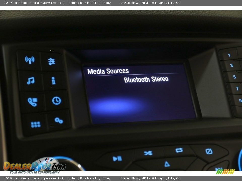 2019 Ford Ranger Lariat SuperCrew 4x4 Lightning Blue Metallic / Ebony Photo #11
