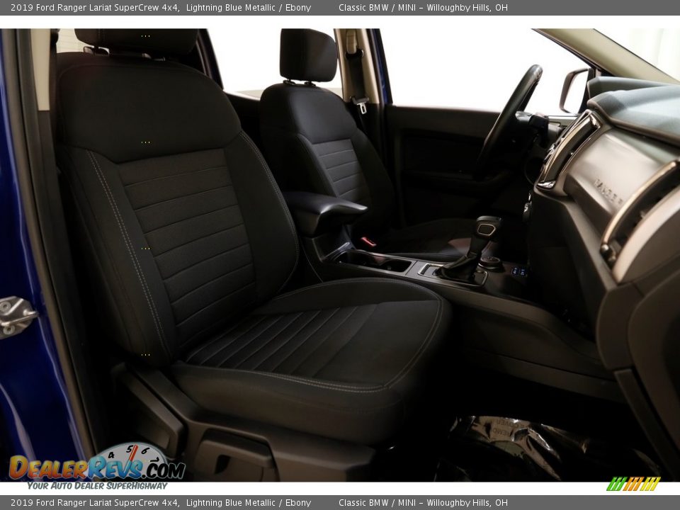 2019 Ford Ranger Lariat SuperCrew 4x4 Lightning Blue Metallic / Ebony Photo #18