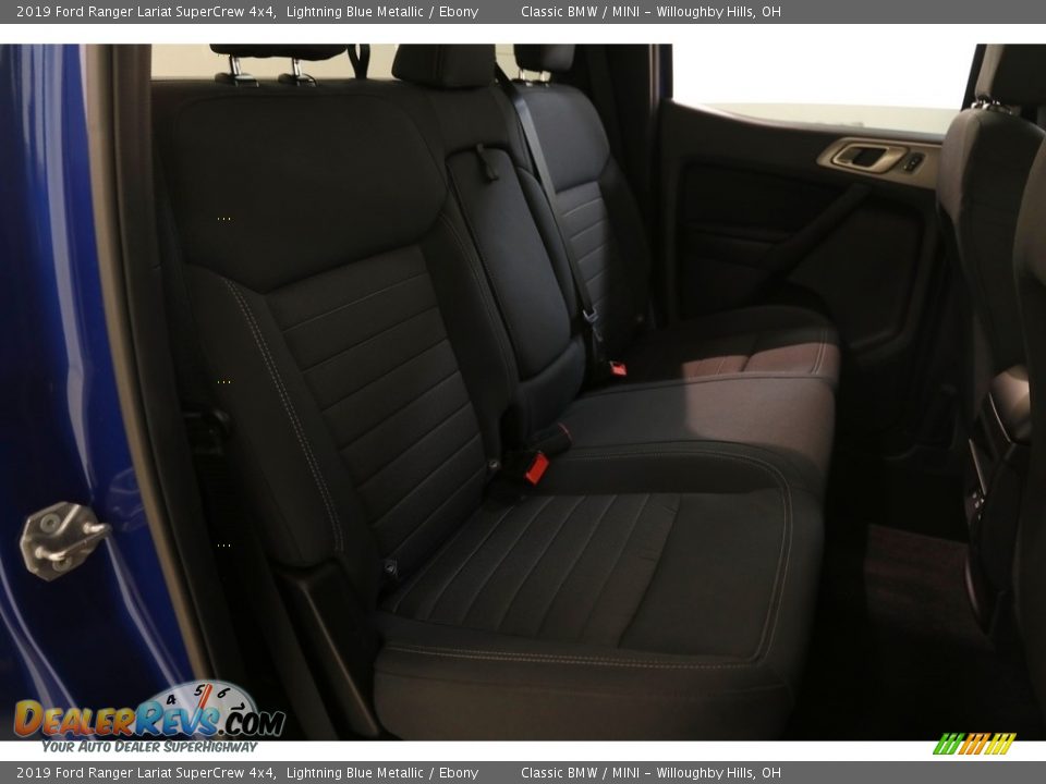2019 Ford Ranger Lariat SuperCrew 4x4 Lightning Blue Metallic / Ebony Photo #19