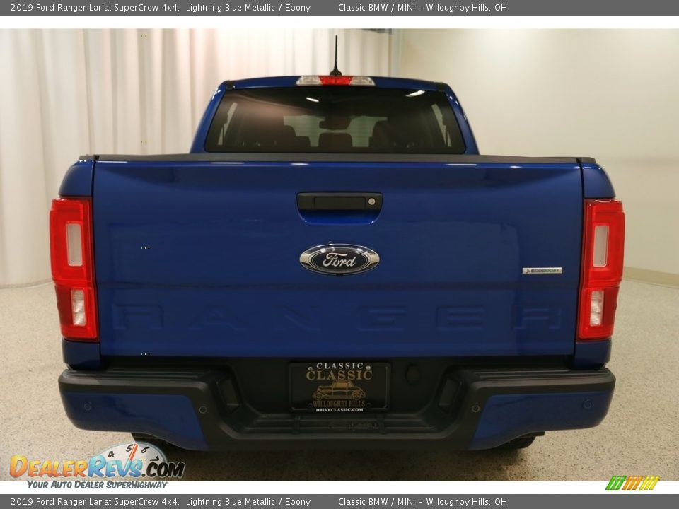 2019 Ford Ranger Lariat SuperCrew 4x4 Lightning Blue Metallic / Ebony Photo #21