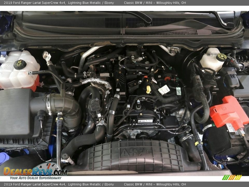 2019 Ford Ranger Lariat SuperCrew 4x4 Lightning Blue Metallic / Ebony Photo #22