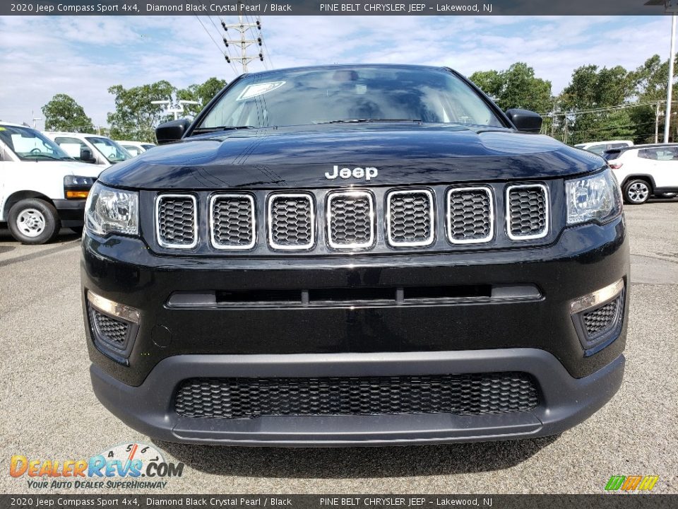 2020 Jeep Compass Sport 4x4 Diamond Black Crystal Pearl / Black Photo #2