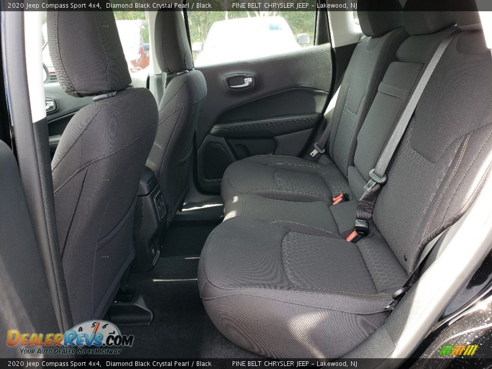 2020 Jeep Compass Sport 4x4 Diamond Black Crystal Pearl / Black Photo #6