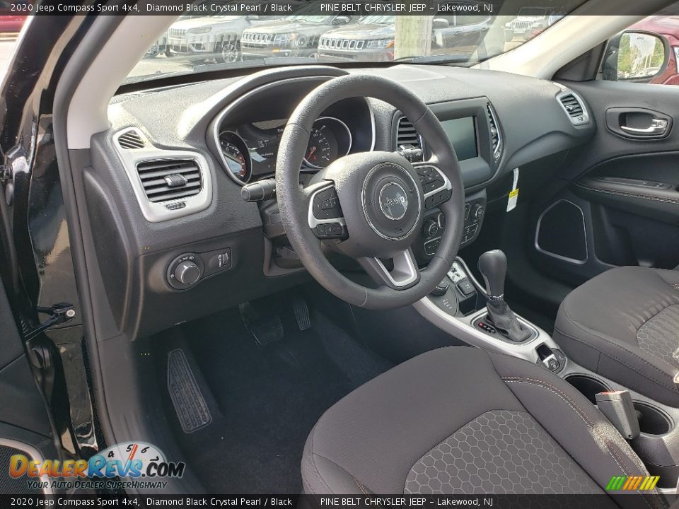 2020 Jeep Compass Sport 4x4 Diamond Black Crystal Pearl / Black Photo #9