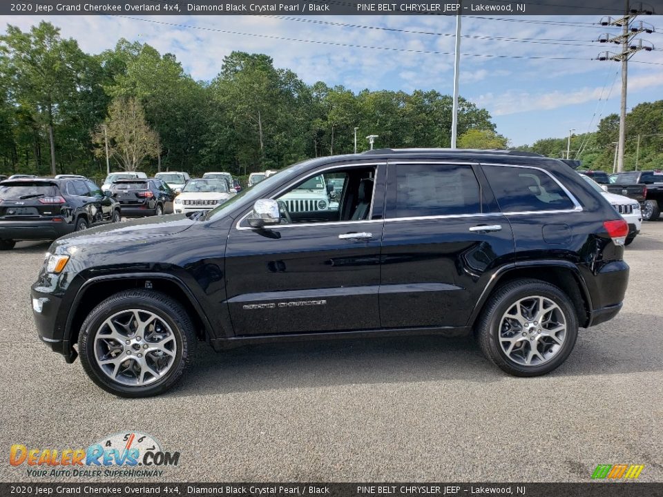 2020 Jeep Grand Cherokee Overland 4x4 Diamond Black Crystal Pearl / Black Photo #3