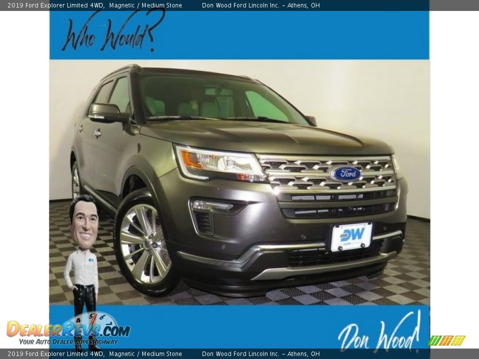 2019 Ford Explorer Limited 4WD Magnetic / Medium Stone Photo #1