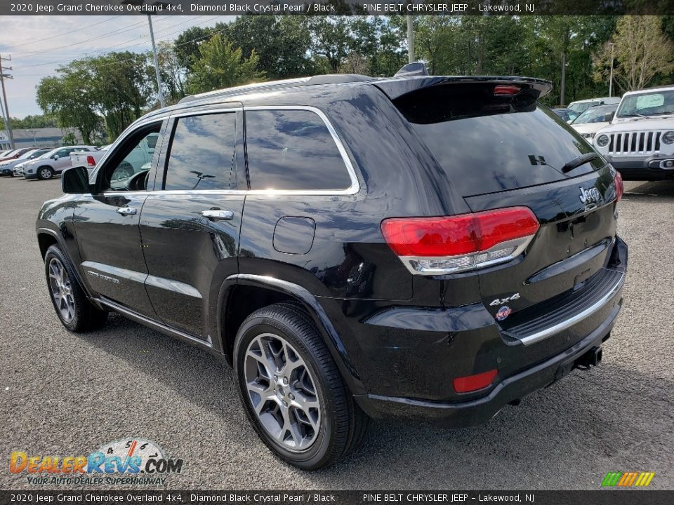 2020 Jeep Grand Cherokee Overland 4x4 Diamond Black Crystal Pearl / Black Photo #4