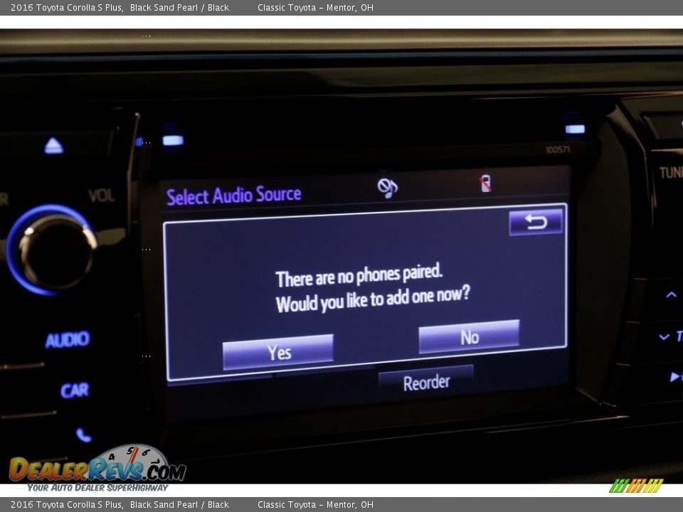 2016 Toyota Corolla S Plus Black Sand Pearl / Black Photo #10