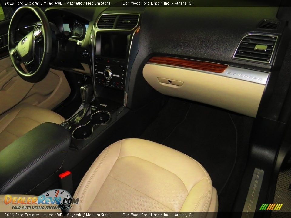 2019 Ford Explorer Limited 4WD Magnetic / Medium Stone Photo #28