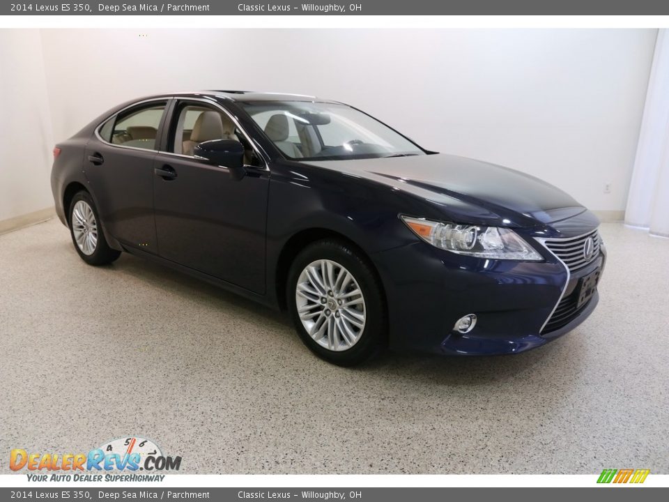 2014 Lexus ES 350 Deep Sea Mica / Parchment Photo #1