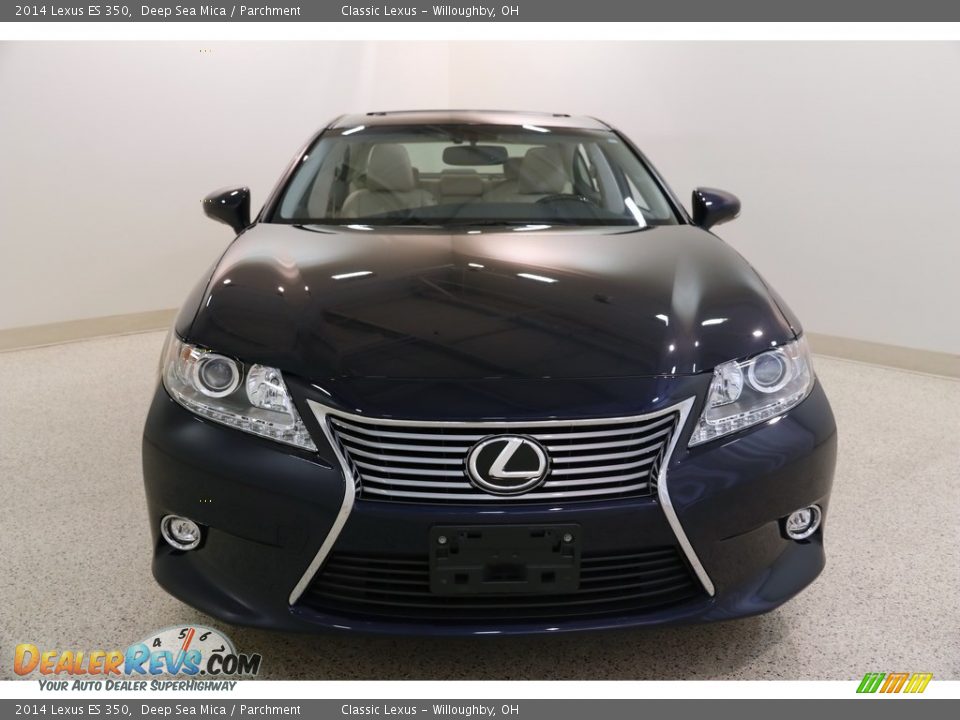 2014 Lexus ES 350 Deep Sea Mica / Parchment Photo #2