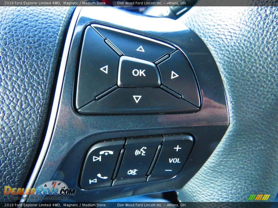 2019 Ford Explorer Limited 4WD Magnetic / Medium Stone Photo #34