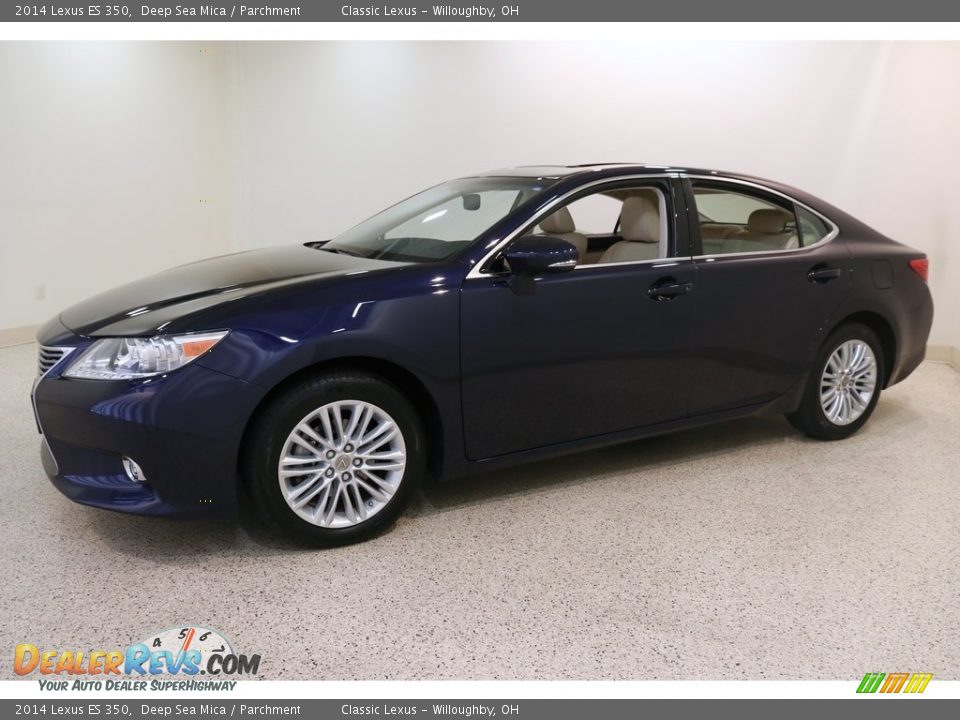 2014 Lexus ES 350 Deep Sea Mica / Parchment Photo #3