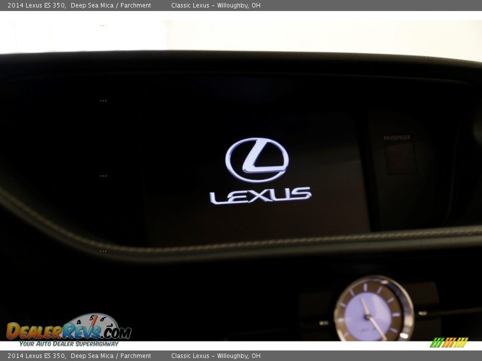 2014 Lexus ES 350 Deep Sea Mica / Parchment Photo #10