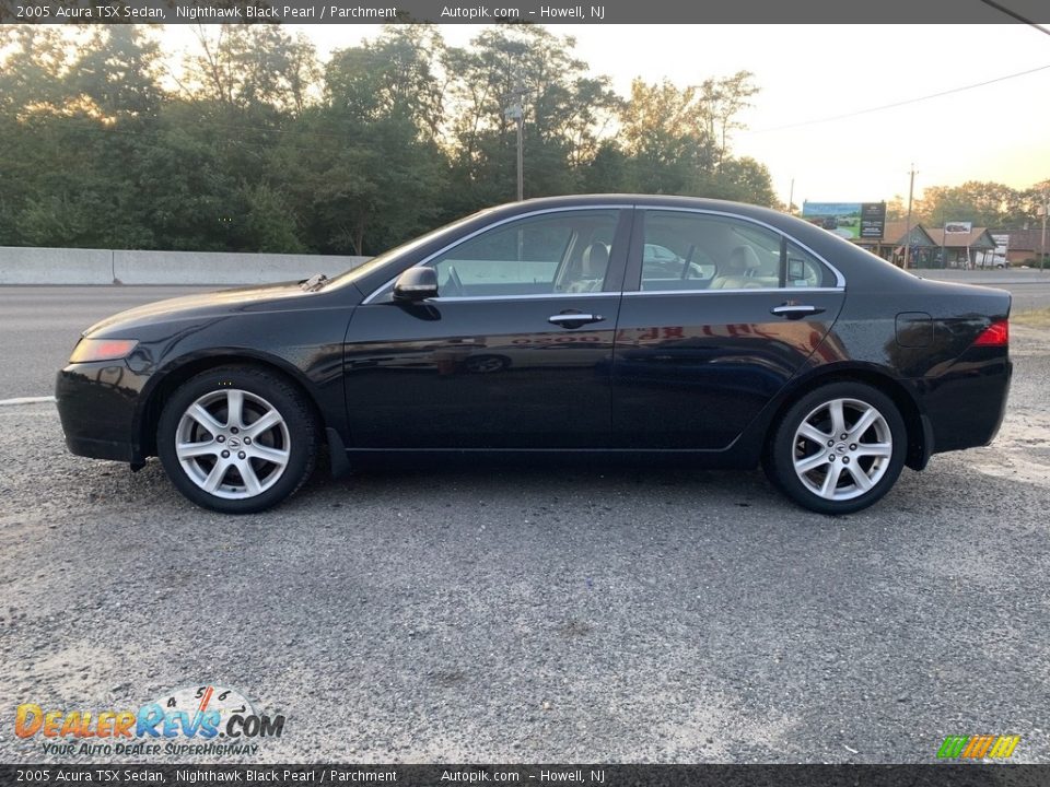 2005 Acura TSX Sedan Nighthawk Black Pearl / Parchment Photo #6