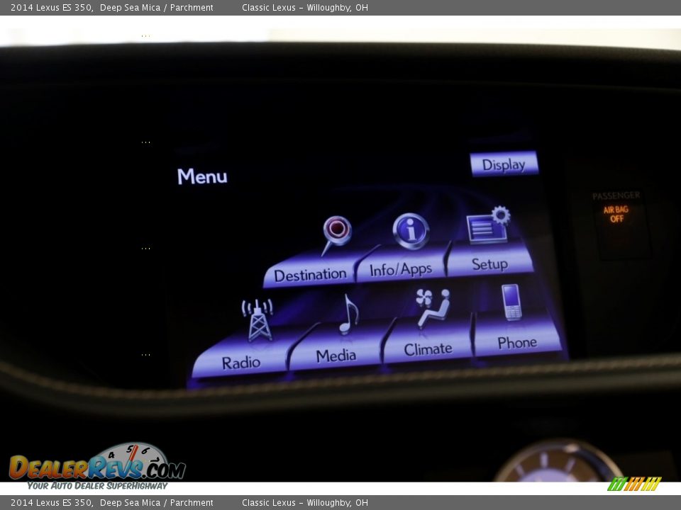 2014 Lexus ES 350 Deep Sea Mica / Parchment Photo #11