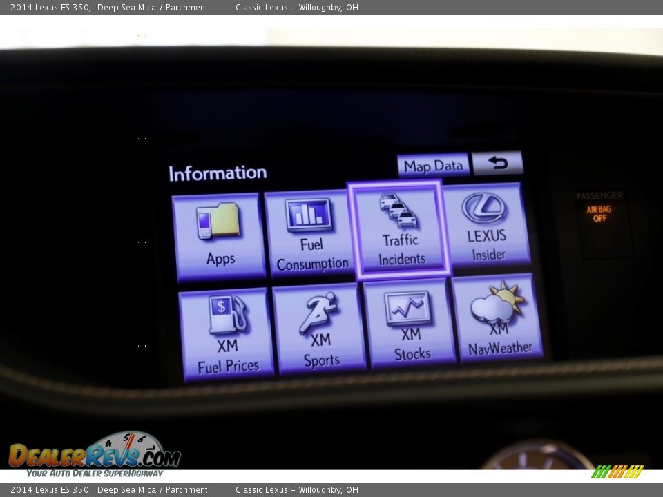 2014 Lexus ES 350 Deep Sea Mica / Parchment Photo #12